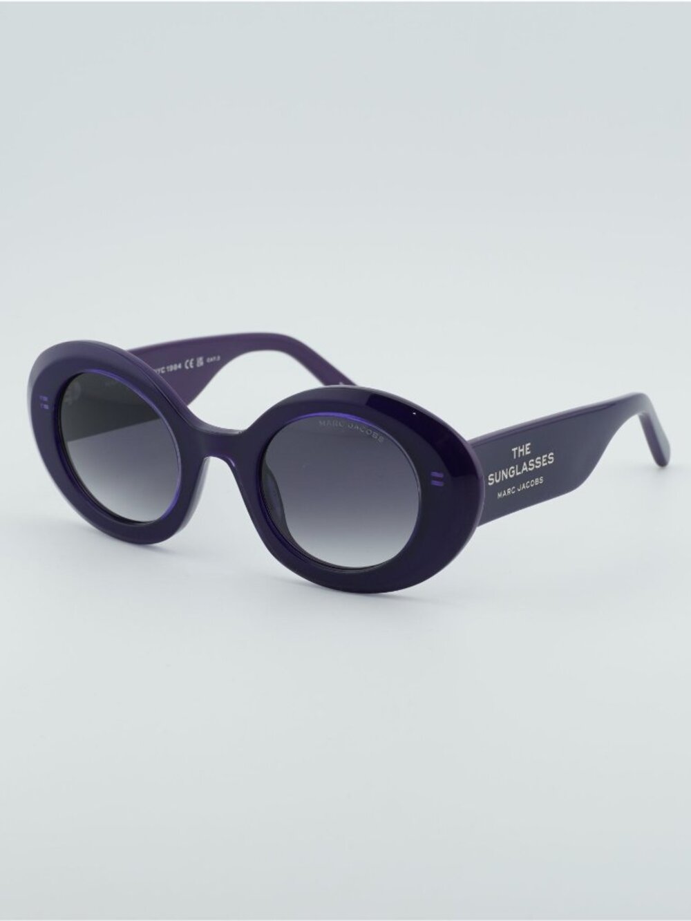Marc Jacobs MARC 799/S 0RY8 9O Sunglasses Violet Liliak Oval Frame, Grey Lenses